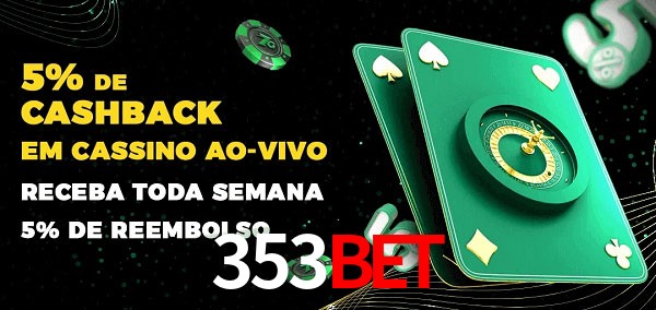 Promoções do cassino ao Vivo 353bet